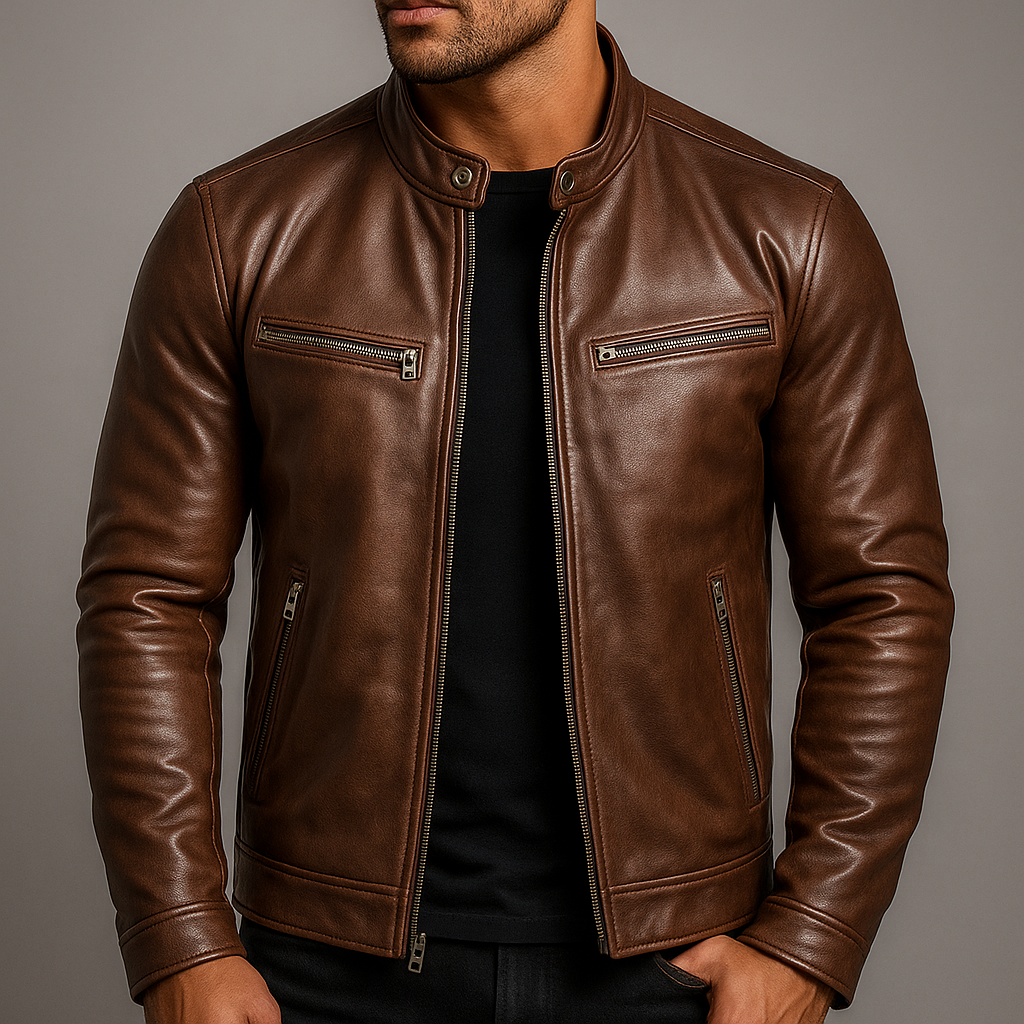 Guido | Chaqueta de Símil Cuero Vintage
