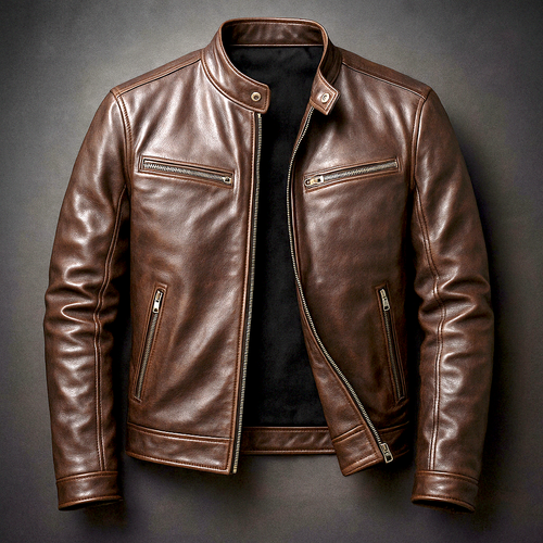 Guido | Chaqueta de Símil Cuero Vintage