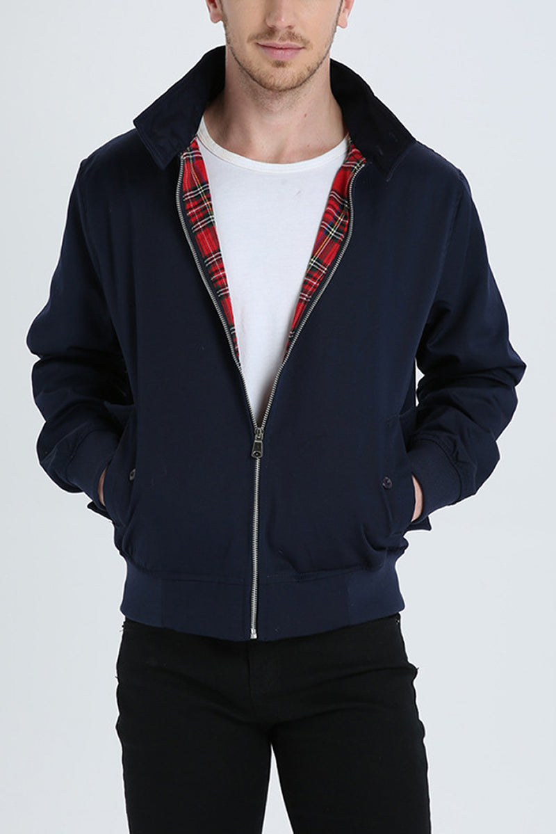 Harryson | Chaqueta Harrington con Forro Tartán