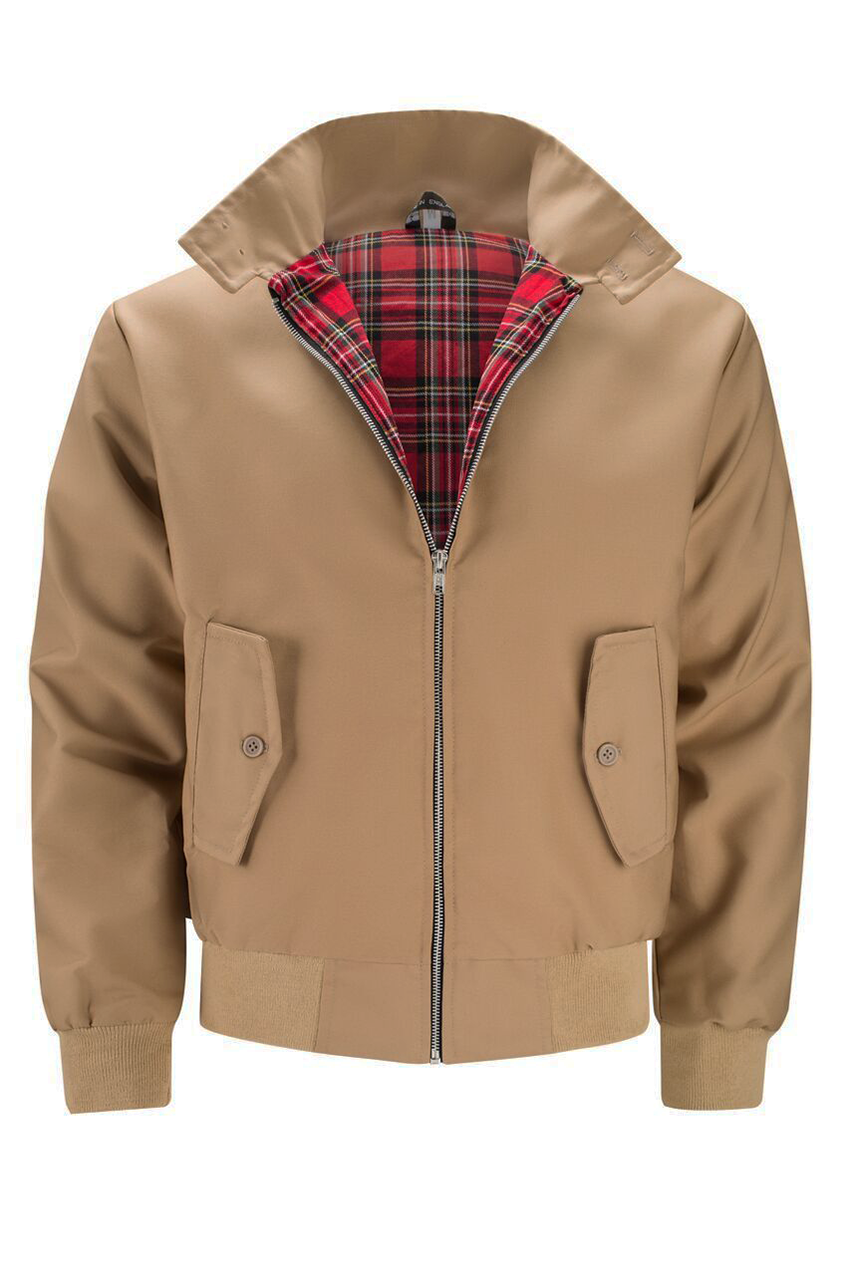 Harryson | Chaqueta Harrington con Forro Tartán