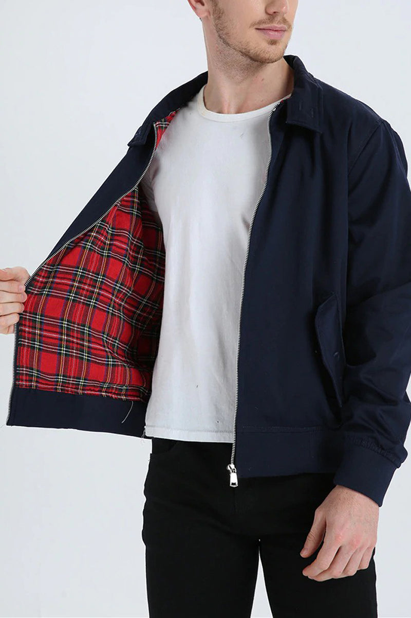 Harryson | Chaqueta Harrington con Forro Tartán