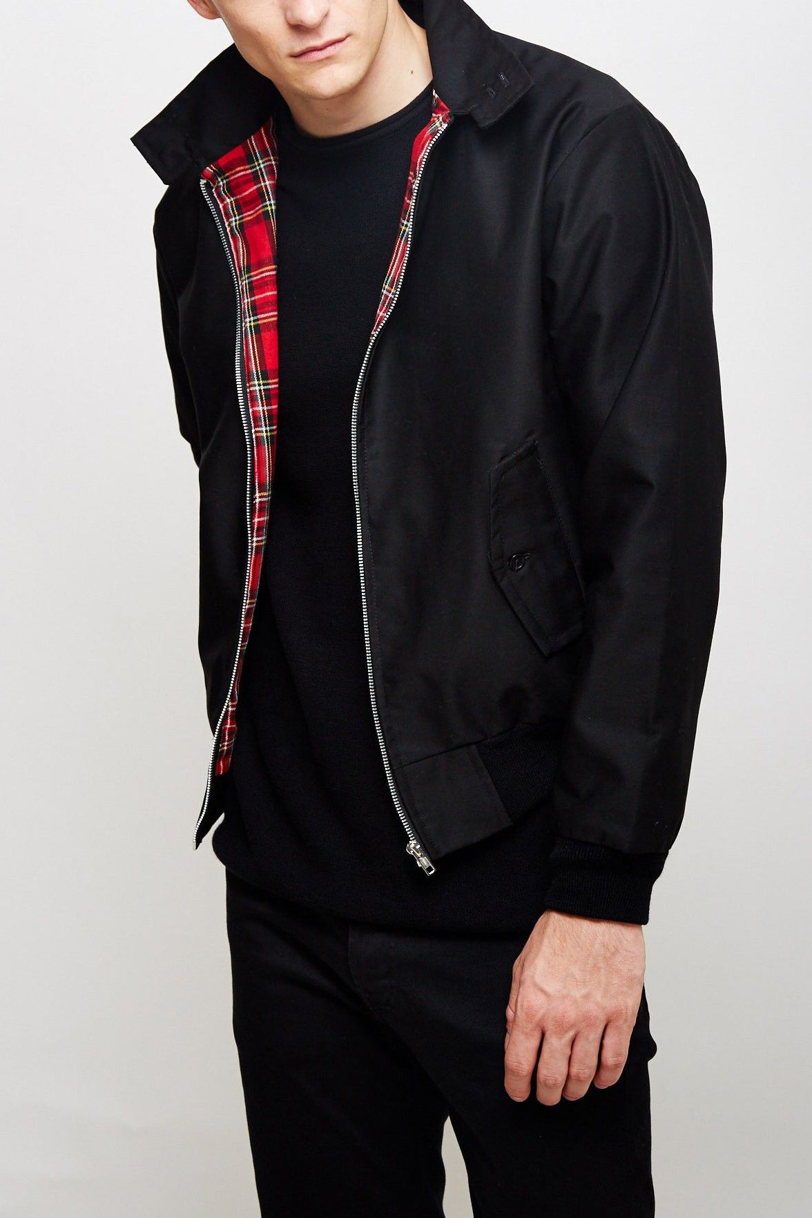 Harryson | Chaqueta Harrington con Forro Tartán