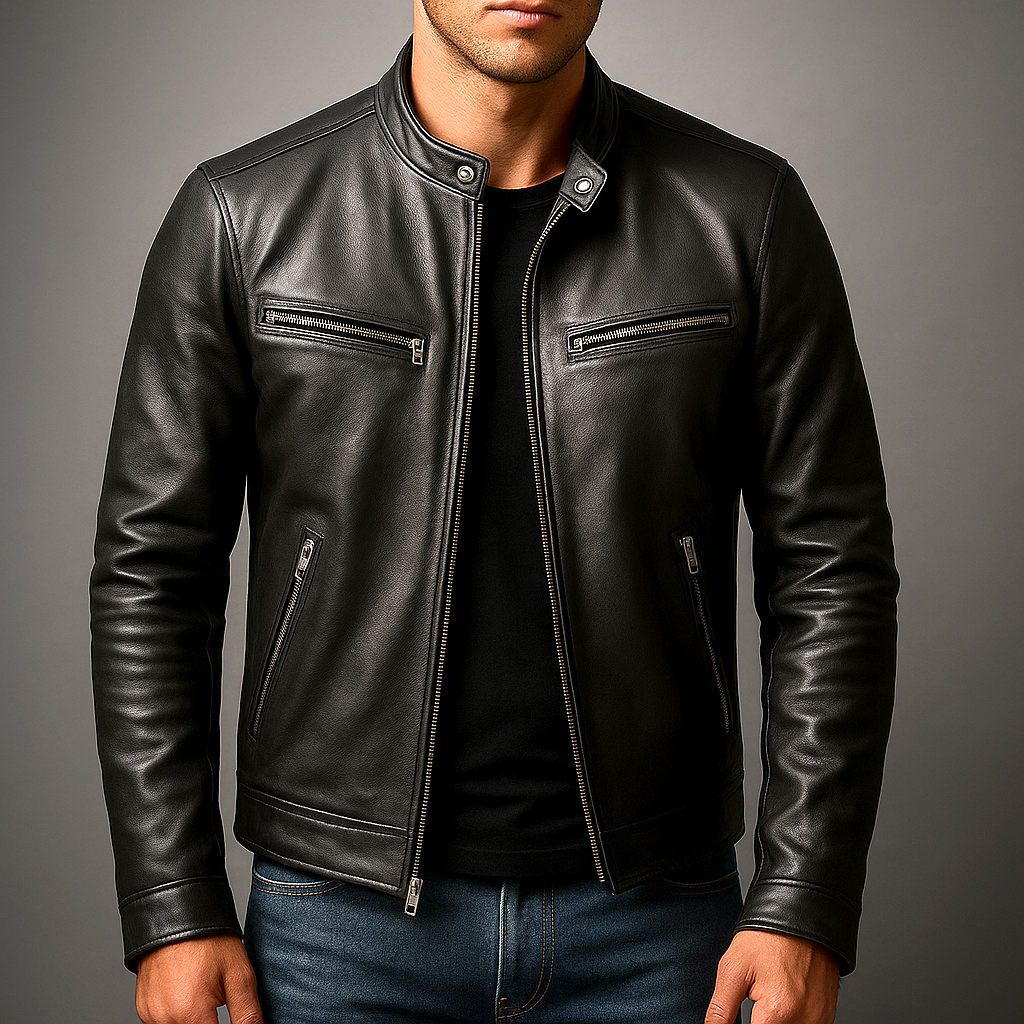 Guido | Chaqueta de Símil Cuero Vintage
