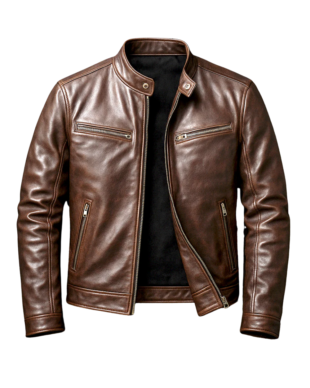 Guido | Chaqueta de Símil Cuero Vintage