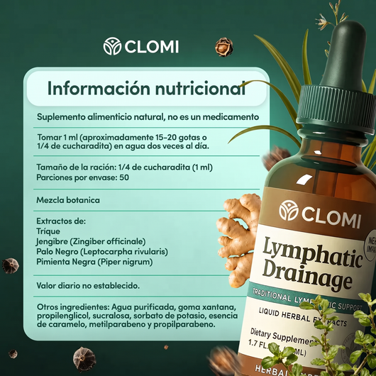 Clomi® Gotas - Drenaje Linfático Natural