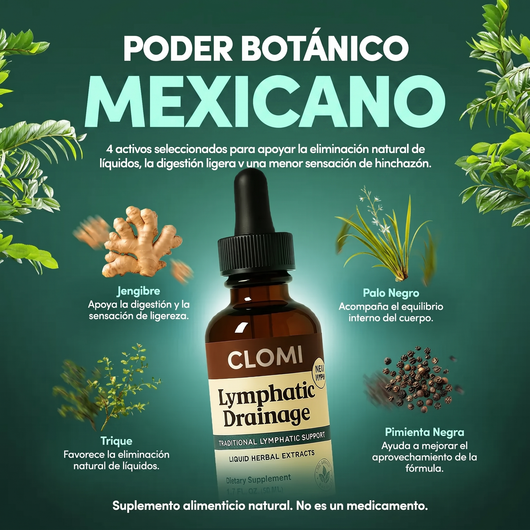 Clomi® Gotas - Drenaje Linfático Natural